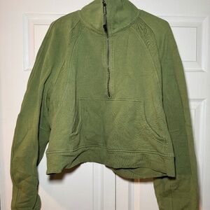 lululemon Scuba Half Zip Green XL/XXL
